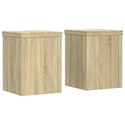 Vidaxl Standard di piante 2 St 15x15x20 cm Oak in legno trasformato in legno