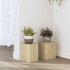Estándares de planta Vidaxl 2 ST 15x15x20 cm de madera procesada Sonoma Oak