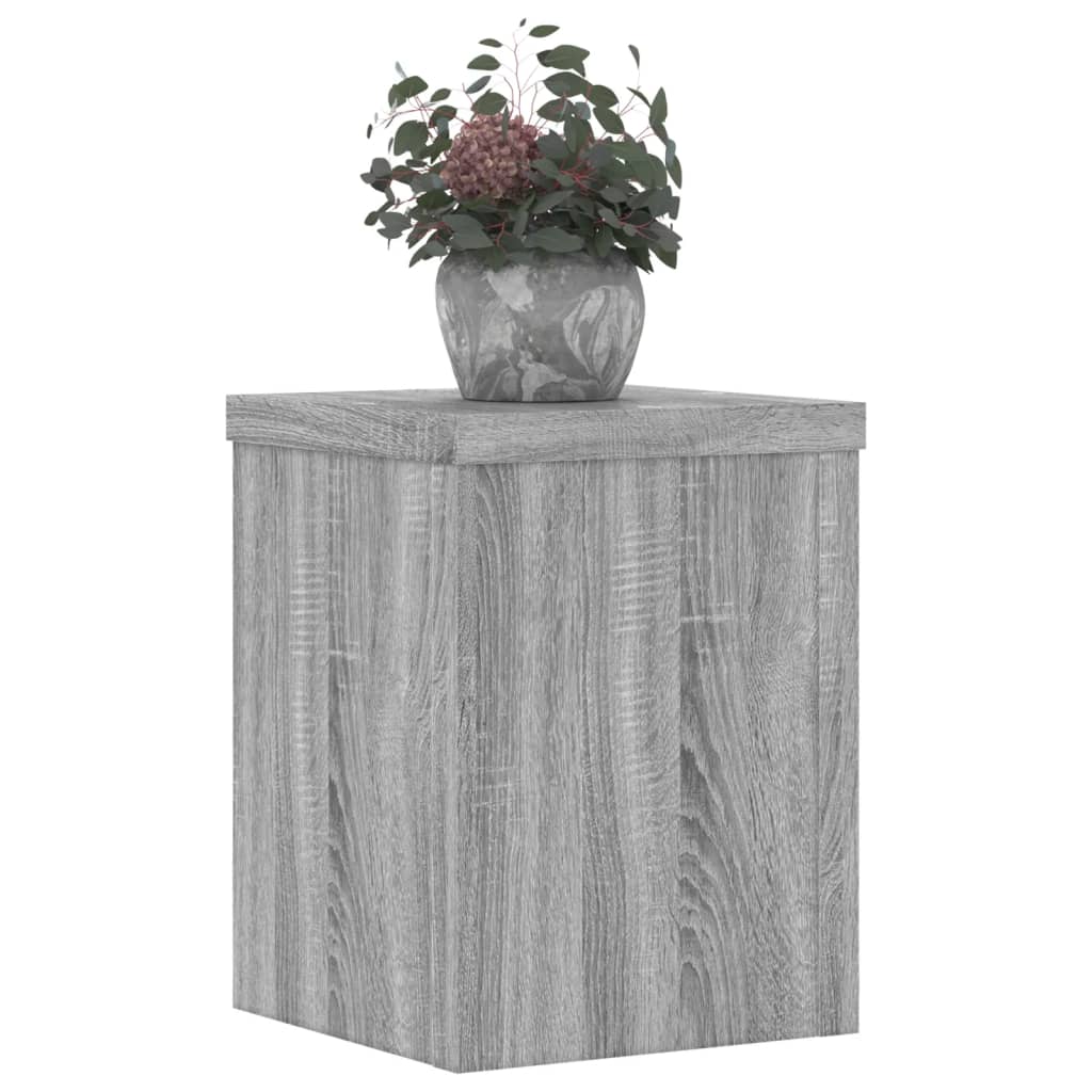 Estándares de plantas Vidaxl 2 PCS 15x15x20 cm de madera procesada Sonoma