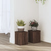 Vidaxl Planting Stands 2 ST 15x15x20 cm de roble de madera procesada de madera.