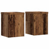 Estándares de plantas Vidaxl 2 ST 15x15x20 cm Madera procesada Madera vieja coloreada