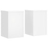 Estándares de planta Vidaxl 2 ST 20X20x30 cm de madera procesada blanca