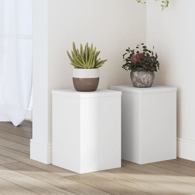 Standard di pianta Vidaxl 2 ST 20x20x30 cm Bianco in legno