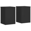 Estándares de planta Vidaxl 2 ST 20X20X30 CM Madera procesada Negro