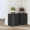 Estándares de planta Vidaxl 2 ST 20X20X30 CM Madera procesada Negro