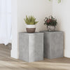 Estándares de planta Vidaxl 2 ST 20X20x30 cm de madera procesada betongrijs