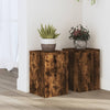 Estándares de plantas Vidaxl 2 ST 20X20x30 cm de madera propiedad de roble ahumado