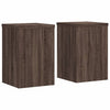Estándares de planta Vidaxl 2 ST 20X20x30 cm de madera procesada de roble marrón