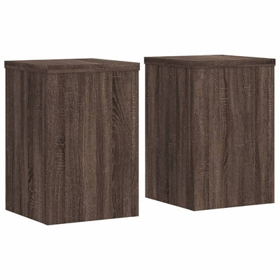 Vidaxl Standard pianta 2 ST 20x20x30 cm quercia marrone trasformata in legno
