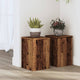 Estándares de planta Vidaxl 2 ST 20X20x30 cm Madera procesada Madera vieja coloreada