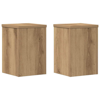Vidaxl Planting Stands 2 PCS 20x20x30 cm quercia artigianale in legno
