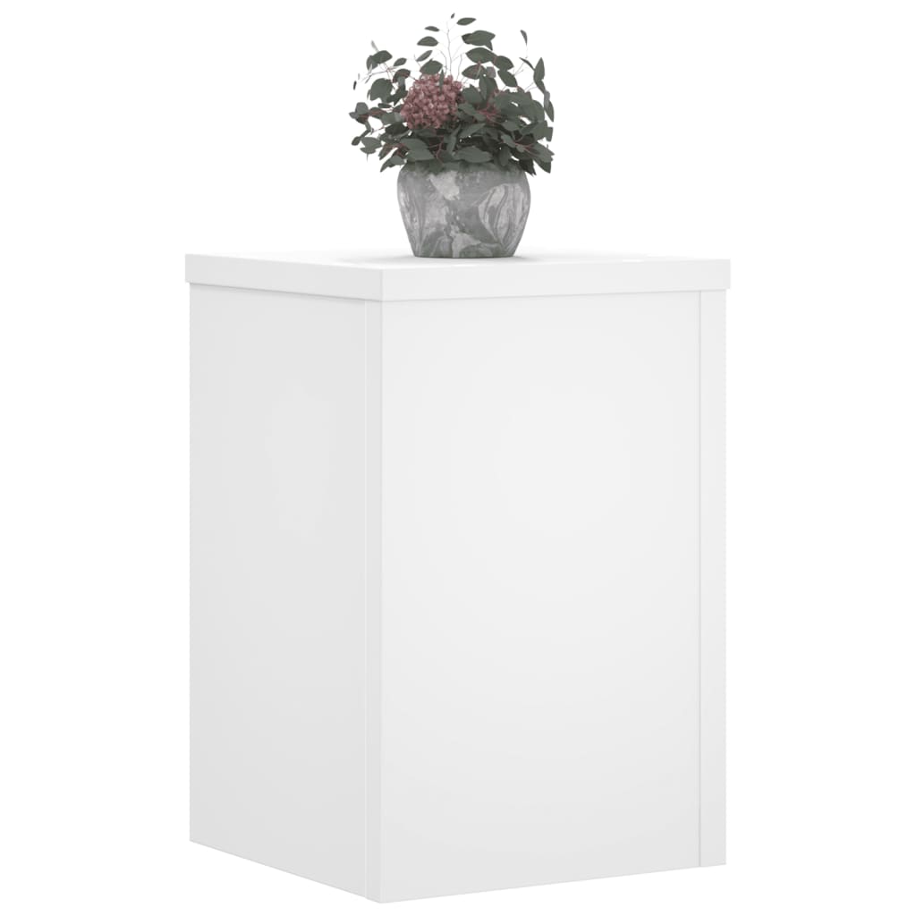 Vidaxl plantenstandaards 2 st 25x25x35 cm bewerkt hout wit