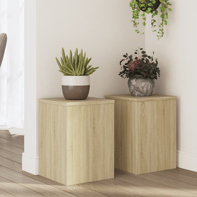 Vidaxl Standard pianta 2 ST 25x25x35 cm Oak Sonoma trasmessa in legno