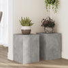 Vidaxl Planting Stands 2 st 25x25x35 cm de madera procesada betongrijs