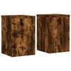 Vidaxl plantenstandaards 2 st 25x25x35 cm bewerkt hout gerookt eiken