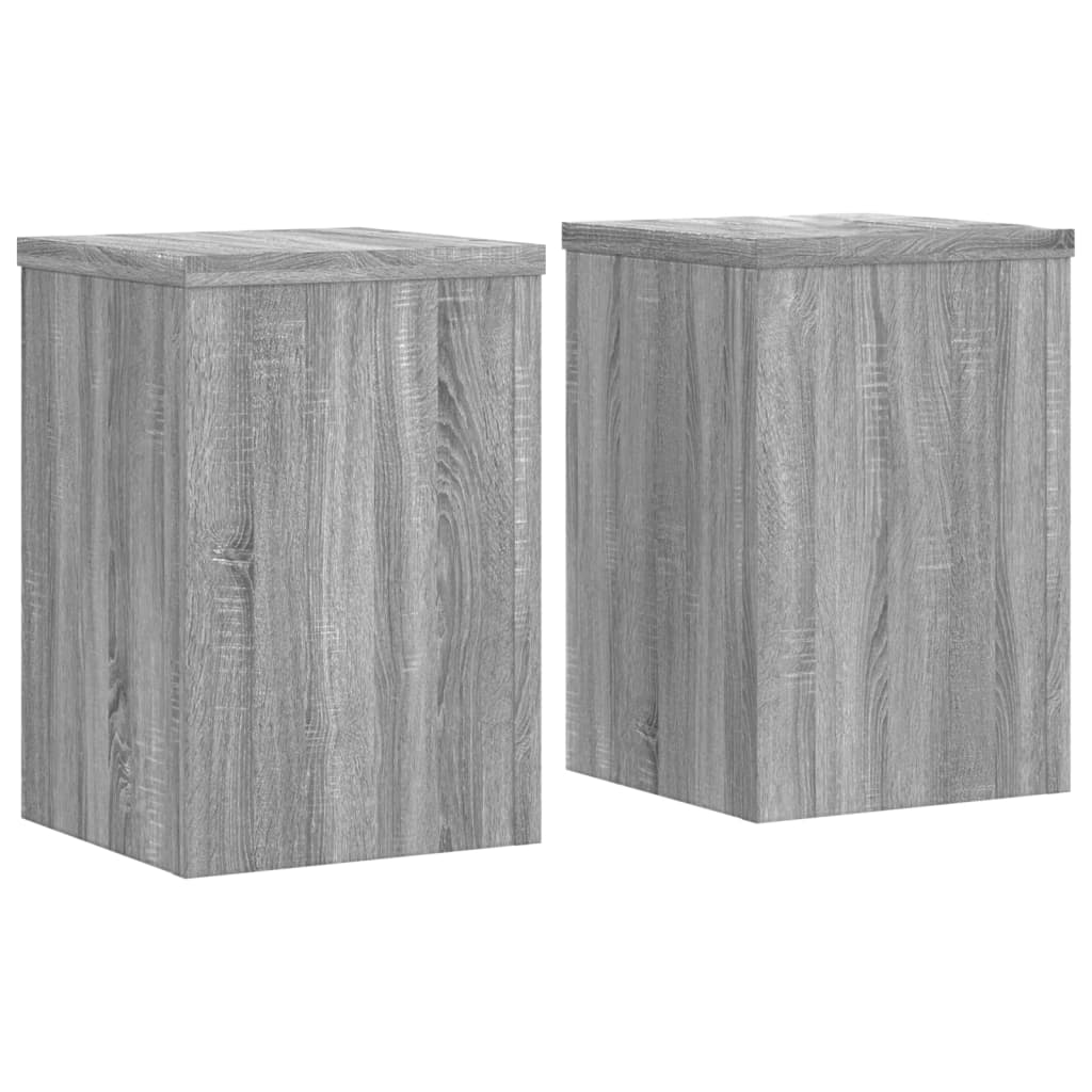 Vidaxl Standard pianta 2 ST 25x25x35 cm Sonoma grigio in legno trasformato