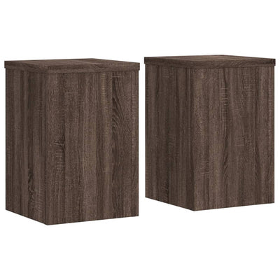 Standard di pianta Vidaxl 2 ST 25x25x35 cm quercia marrone in legno trasformato