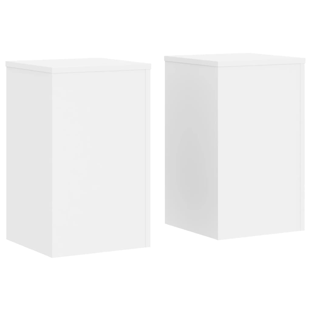 Standard di pianta Vidaxl 2 ST 30x30x50 cm Bianco in legno