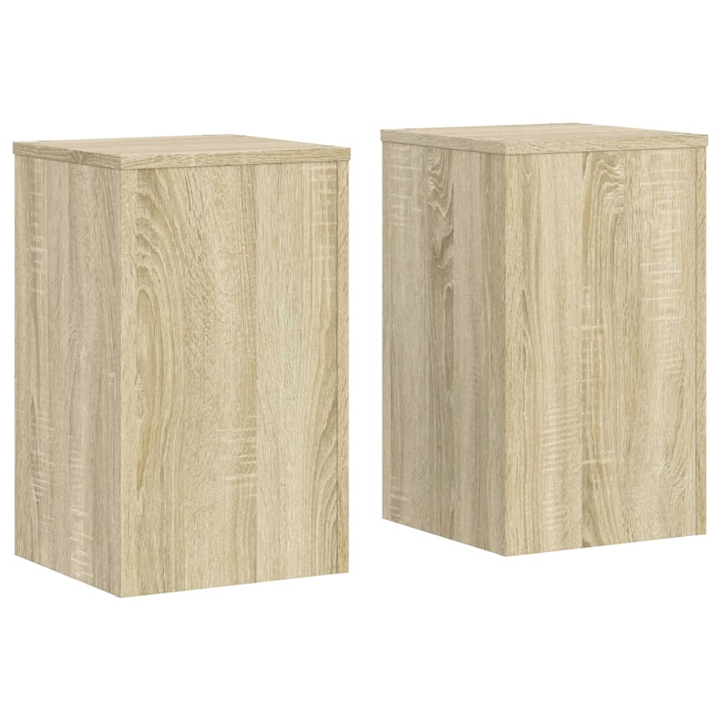 Vidaxl Standard pianta 2 St 30x30x50 cm Oak Sonoma trasformato in legno