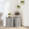 Estándares de plantas Vidaxl 2 PCS 30X30X50 CM Madera procesada Sonoma gris
