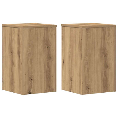 Supporti per piante Vidaxx 2 pz 30x30x50 cm in legno di rovere artigianale