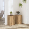 Vidaxx maceteros 2 piezas 30x30x50 cm madera artesanal roble