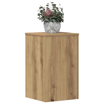 Supporti per piante Vidaxx 2 pz 30x30x50 cm in legno di rovere artigianale