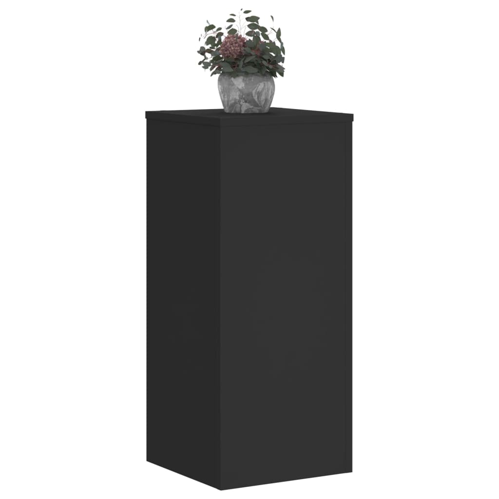 VidaXL Plant Standards 2 st 30x30x70 cm Processed Wood Black