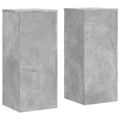 Vidaxl Standard per impianti 2 PC 30x30x70 cm Betongrijs in legno trasformato