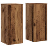 Vidaxl plantenstandaards 2 st 30x30x70 cm bewerkt hout oud houtkleurig