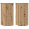 Vidaxx maceteros 2 piezas 30x30x70 cm madera artesanal roble