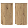 Vidaxx maceteros 2 piezas 30x30x70 cm madera artesanal roble