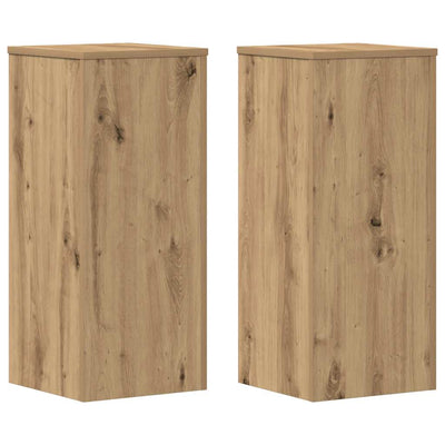 Supporti per piante Vidaxx 2 pz 30x30x70 cm in legno di rovere artigianale