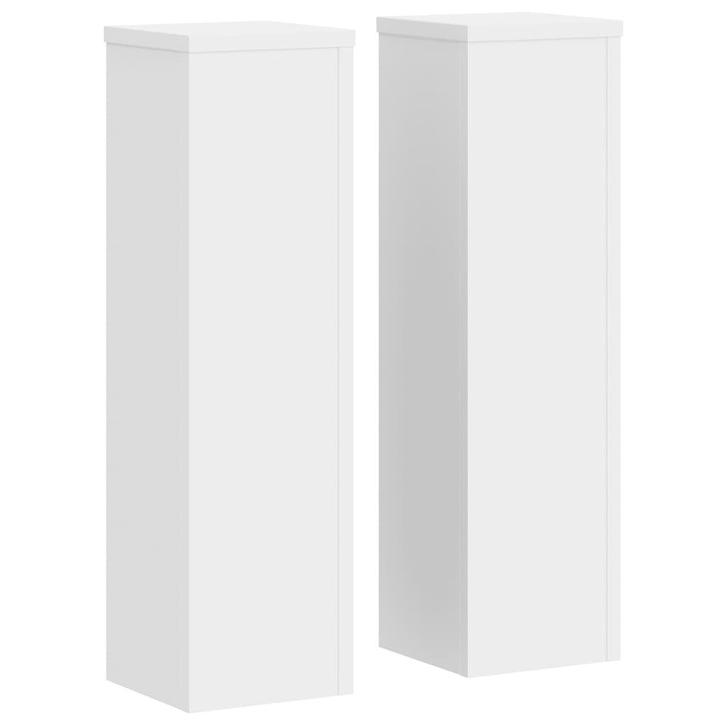 Supporti per piante Vidaxx 2 pezzi 17x17x60 cm in legno composito bianco
