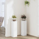 Supporti per piante Vidaxx 2 pezzi 17x17x60 cm in legno composito bianco