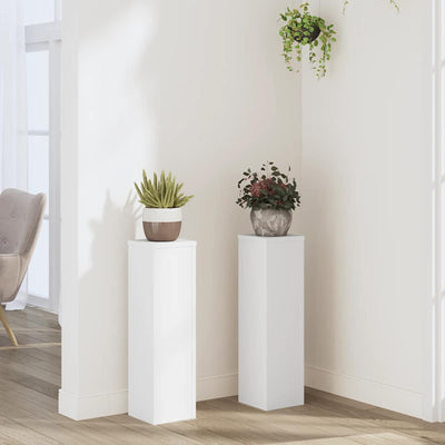 Supporti per piante Vidaxx 2 pezzi 17x17x60 cm in legno composito bianco