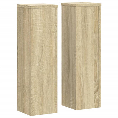 Vidaxl Standard per impianti 2 PC 17x17x60 cm Oak in legno trasformato in legno