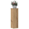 Vidaxxl maceteros 2 piezas 17x17x60 cm madera artesanal color roble