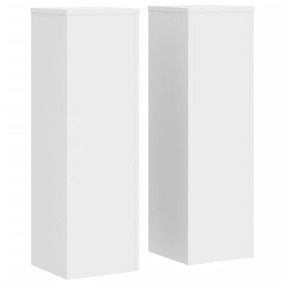 Supporti per piante Vidaxx 2 pezzi 25x25x80 cm in legno composito bianco