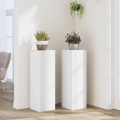 Supporti per piante Vidaxx 2 pezzi 25x25x80 cm in legno composito bianco