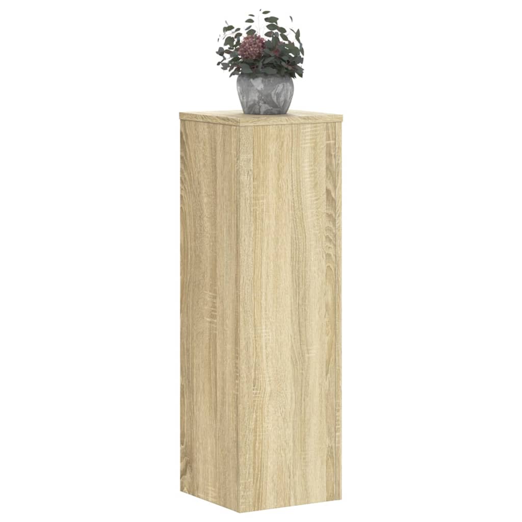 Estándares de planta Vidaxl 2 ST 25X25X80 cm de madera procesada Sonoma Oak