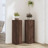 Vidaxl plantenstandaards 2 st 25x25x80 cm bewerkt hout bruin eiken