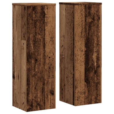 Supporti per piante Vidaxx 2 pz 25x25x80 cm in legno trattato, color legno vecchio