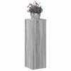Estándar de planta Vidaxl 33x33x100 cm de madera procesada gris soma roble