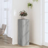 Estándar de planta Vidaxl 33x33x100 cm de madera procesada gris soma roble