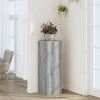 Estándar de planta Vidaxl 33x33x100 cm de madera procesada gris soma roble