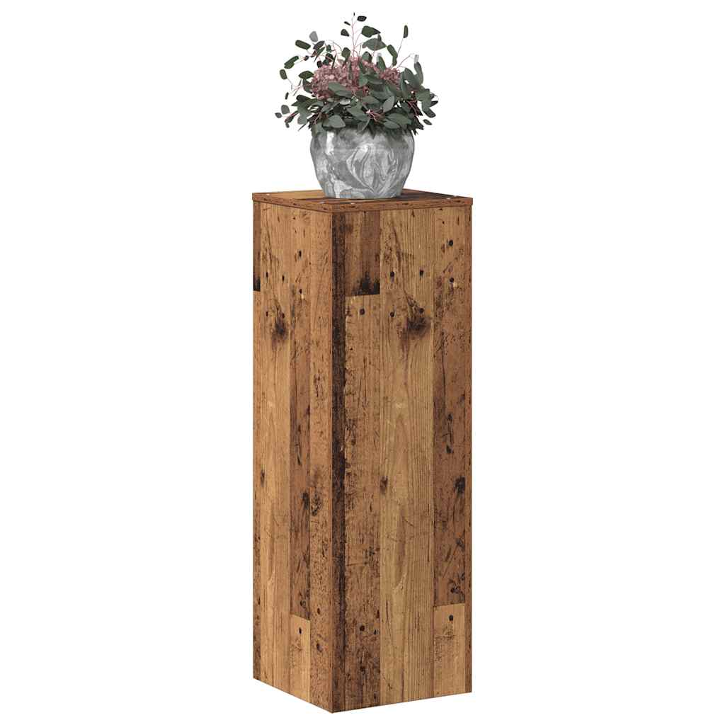 Vidaxx soporte para plantas 33x33x100 cm madera tratada color madera vieja