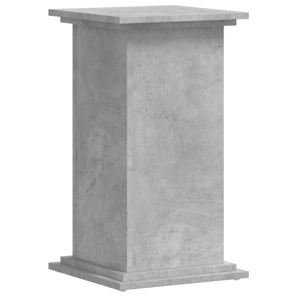 Estándar de planta Vidaxl 33x33x60 cm de madera procesada betongrijs