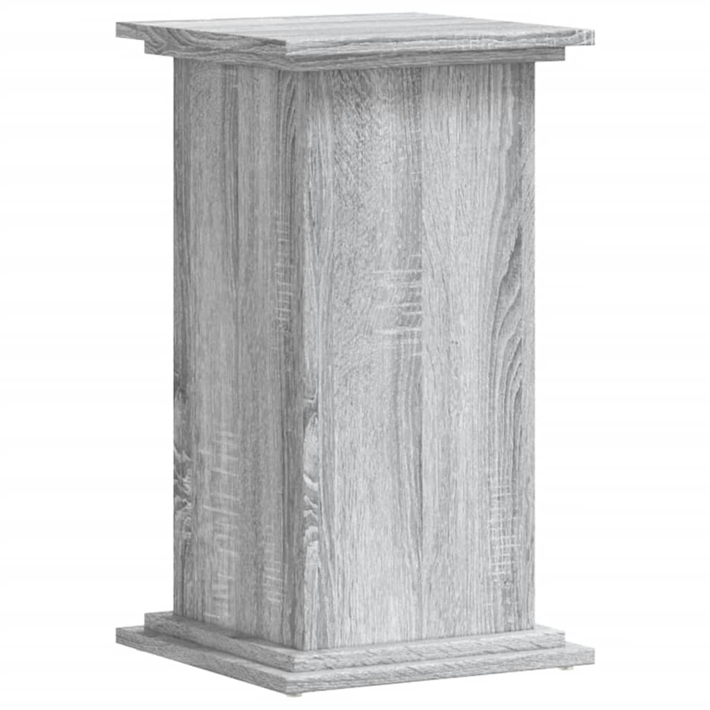 Estándar de planta Vidaxl 33x33x60 cm de madera procesada gris sonoma roble