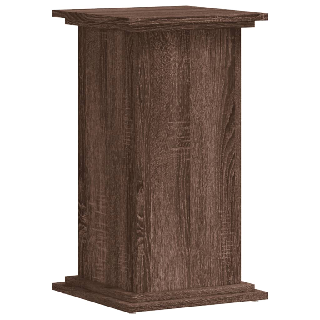 Estándar de la planta Vidaxl 33x33x60 cm de madera procesada de roble de madera con colorado